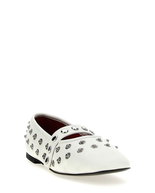 Stella McCartney White 'Ryder' Ballet Flats