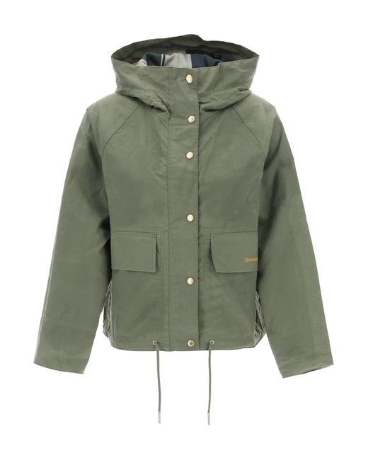 Barbour Green Nith Hooded Jacket With