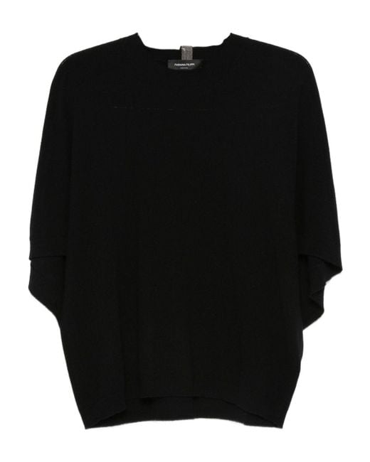 Fabiana Filippi Black Wool Top