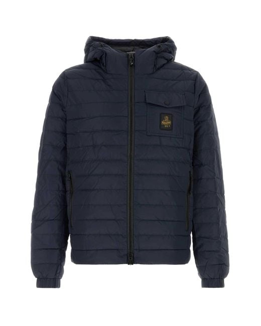 Refrigiwear Blue Nylon Summer Down Jacket for men