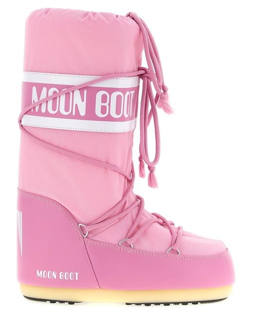 Moon Boot Pink Icon Boots And Ankle Boots