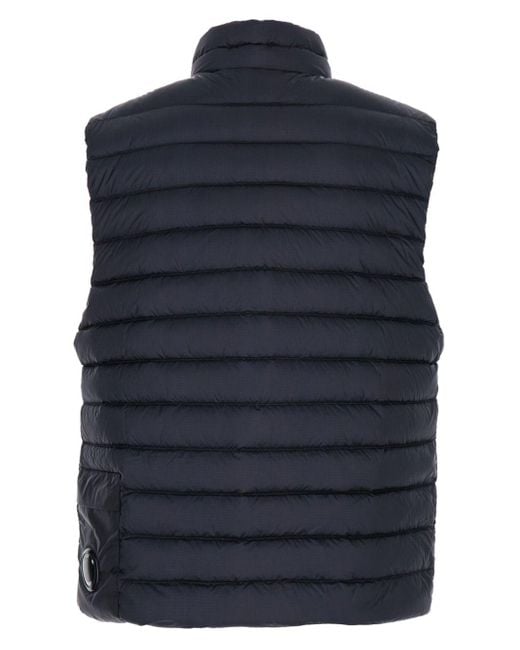 C P Company Blue Dd-Shell Down Vest for men