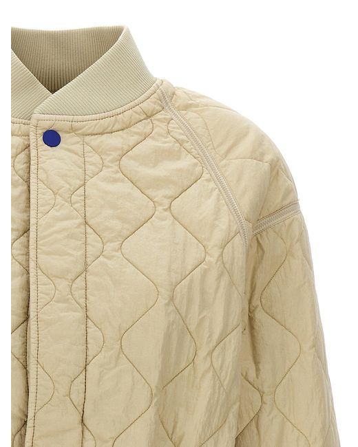 Burberry Natural Quilted Bomber Jacket Casual Jackets, Parka