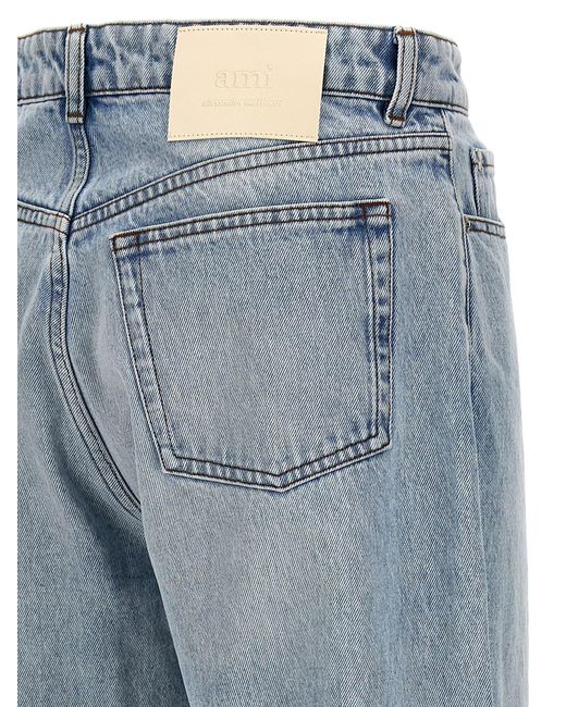 Loose Fit Jeans Celeste di AMI in Blue da Uomo