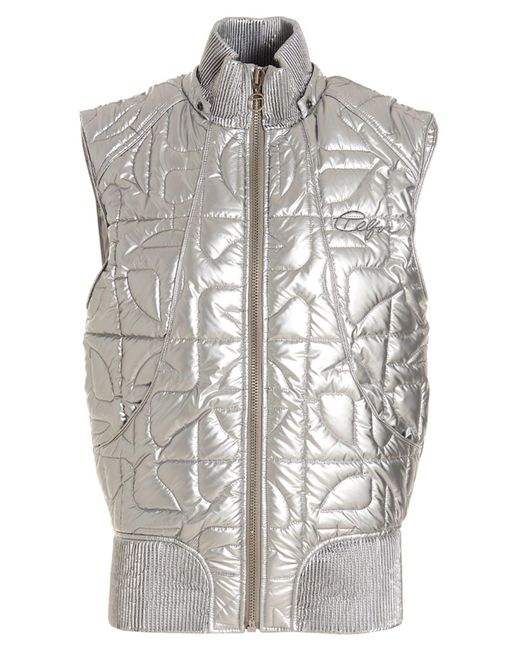 X Telfar Vest Gilet Silver di Moose Knuckles in Gray