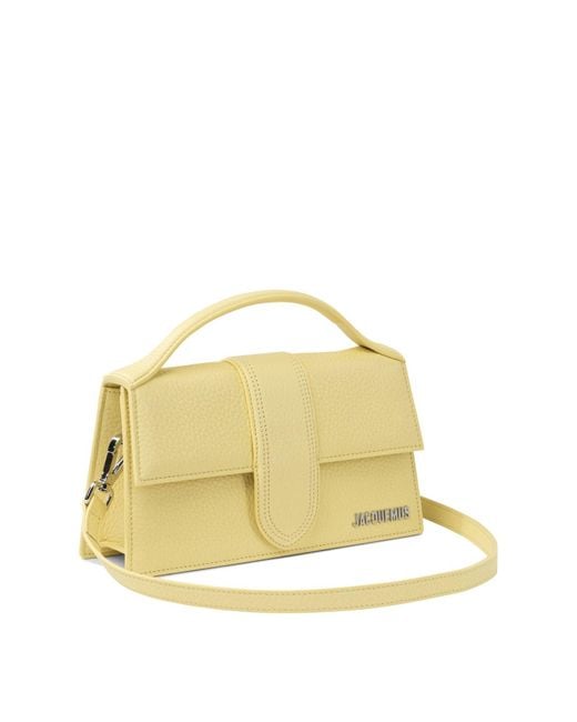 Le Grand Bambino Borse A Tracolla Giallo-Donna di Jacquemus in Metallic