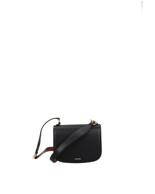 Jil Sander Black Handbags Leather
