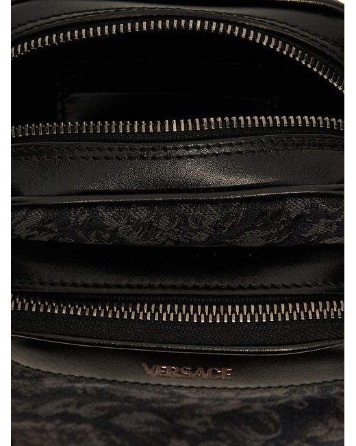Borsa A Tracolla Athena Barocco di Versace in Black da Uomo