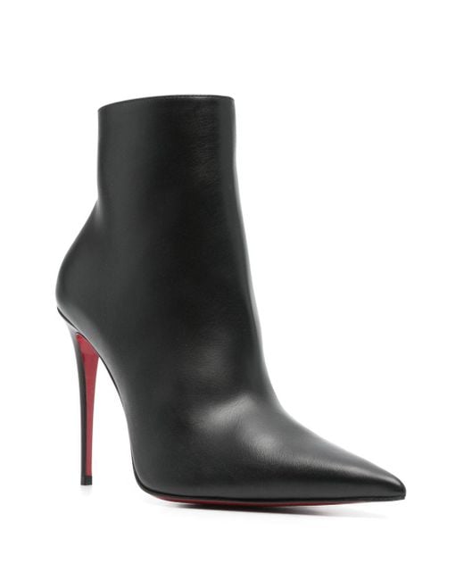 Christian Louboutin Black Calf Leather Stylish Boots