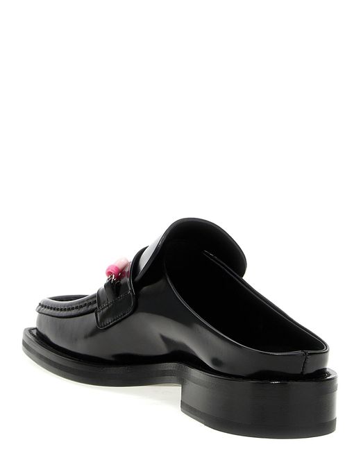 Beaded Square Toe Flat Shoes Nero di Martine Rose in Black da Uomo