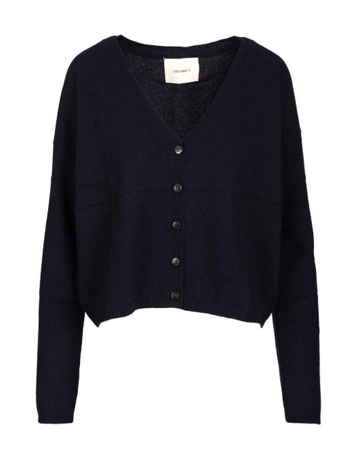 Lisa Yang Abby Cardigan Knitwear Blue
