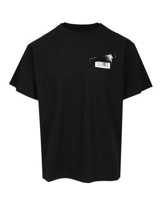MM6 by Maison Martin Margiela Black Trompe T-Shirt for men