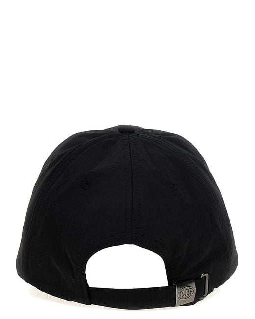 Parajumpers Black Logo Patch Cap Hats for men