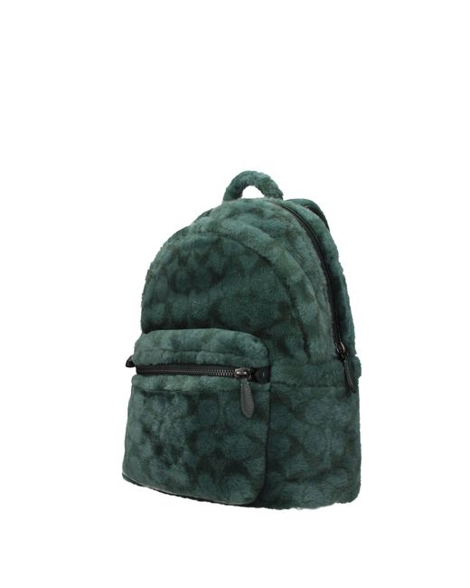 Coach hotsell green backpack