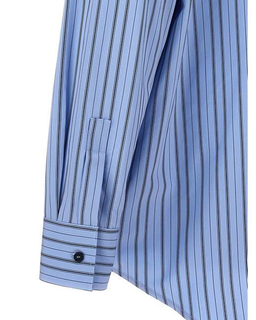 Off-White c/o Virgil Abloh Blue Striped Maxi Shirt for men
