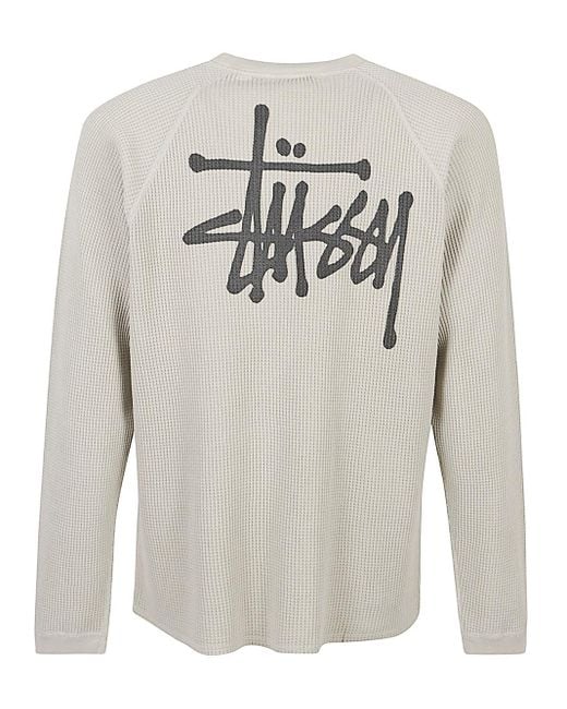 Stussy Gray Sweaters Light And Natural for men