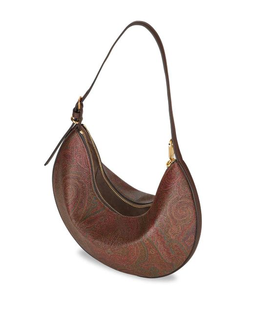 Etro Brown Hobo Essential M Arnica And Leather