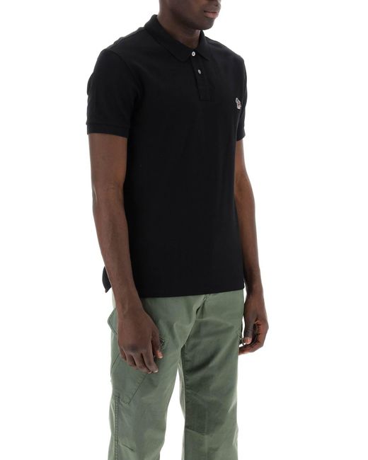 PS by Paul Smith Black Slim Fit Polo Shirt for men