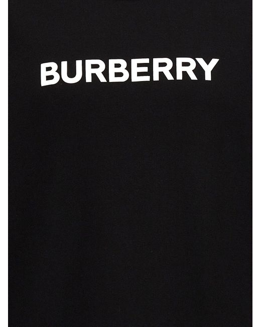 Logo Print Felpe Nero di Burberry in Black da Uomo