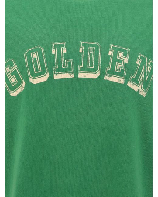 T-Shirt di Golden Goose Deluxe Brand in Green da Uomo
