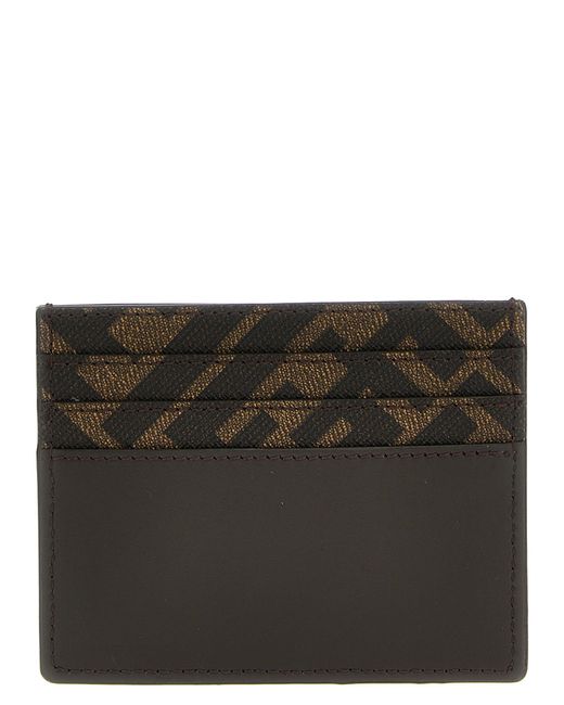 Fendi Gray Diagonal Wallets for men