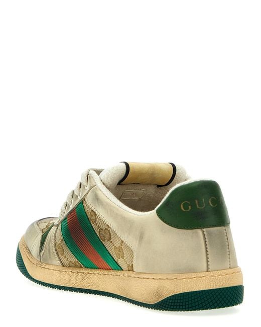 Gucci Green Screener Gg Sneakers for men