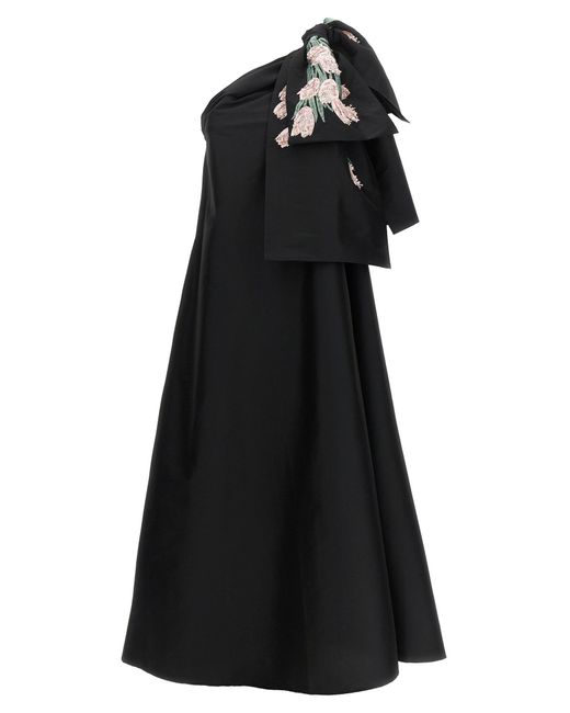 BERNADETTE Black Embroidered Dress Winnie Dresses