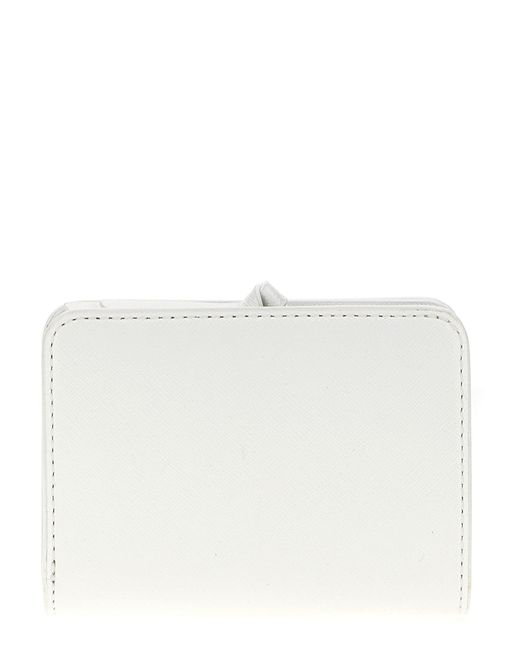 Marc Jacobs White 'The Utility Snapshot Mini Compact' Wallet
