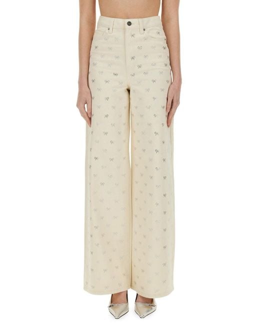 Self-Portrait Natural Bow" Jeans