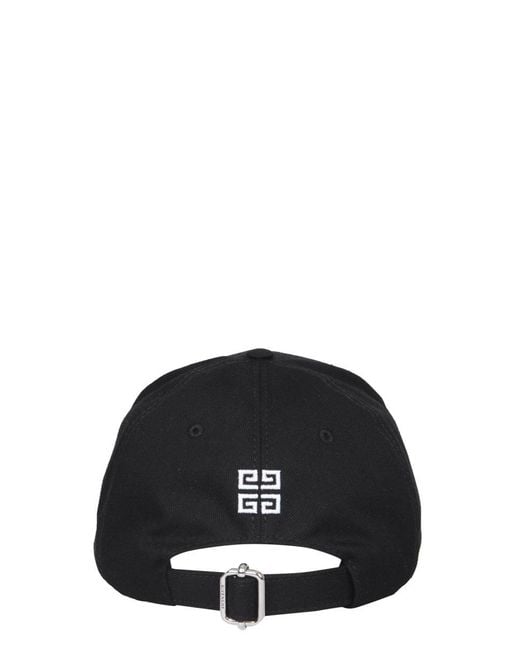 Cappello nero in cotone con logo di Givenchy in Black da Uomo