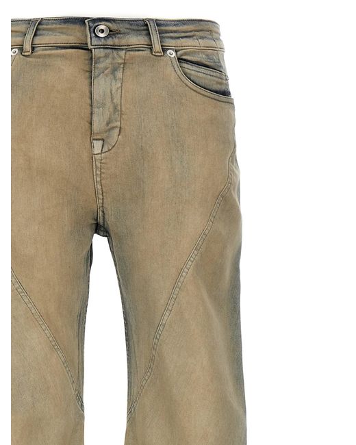 Rick Owens Natural Bias Bootcut Jeans