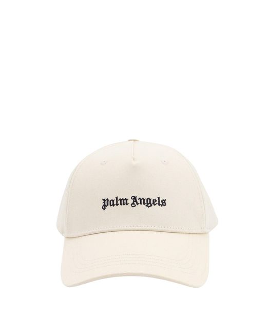Palm Angels White Cotton Hat for men