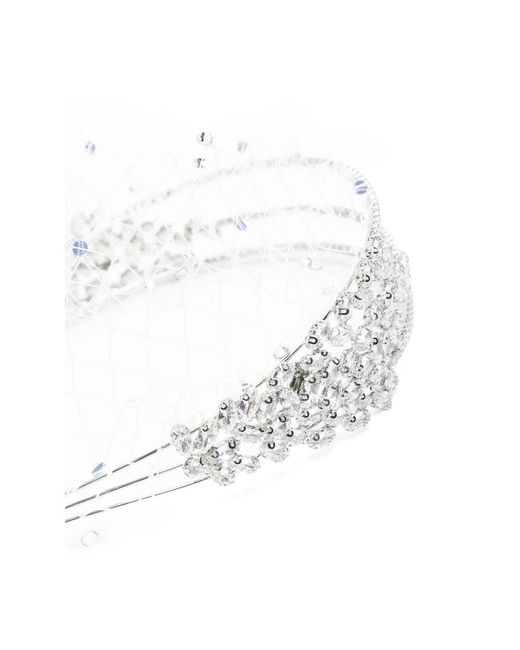 ヘアアクセサリー SELF-PORTRAIT WHITE HAIR ACCESSORIES Self-Portrait Hair Accessories in White | Lyst