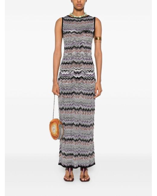 Missoni Gray Ssleeveless Long Dress