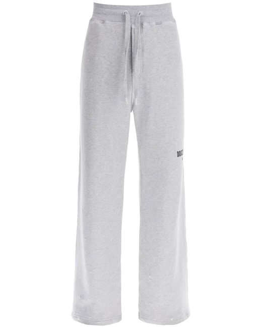 Dolce & Gabbana Gray Distressed Effect Joggers for men