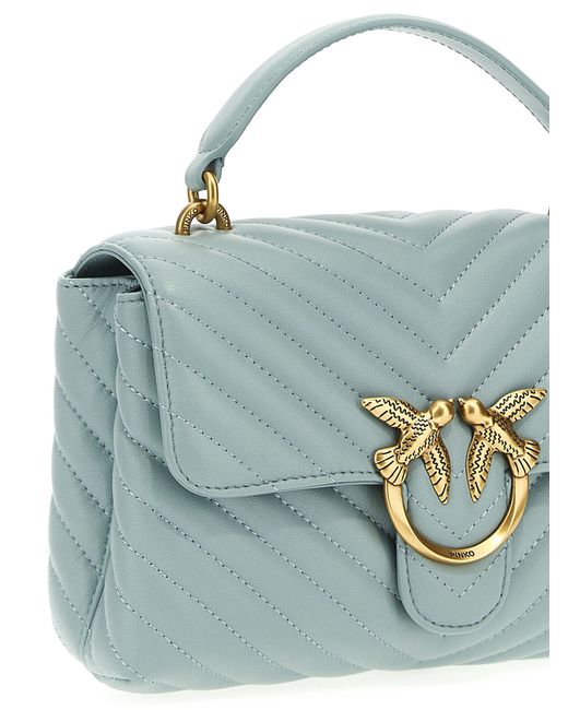 Mini Lady Love Bag Puff Borse A Mano Grigio di Pinko in Blue