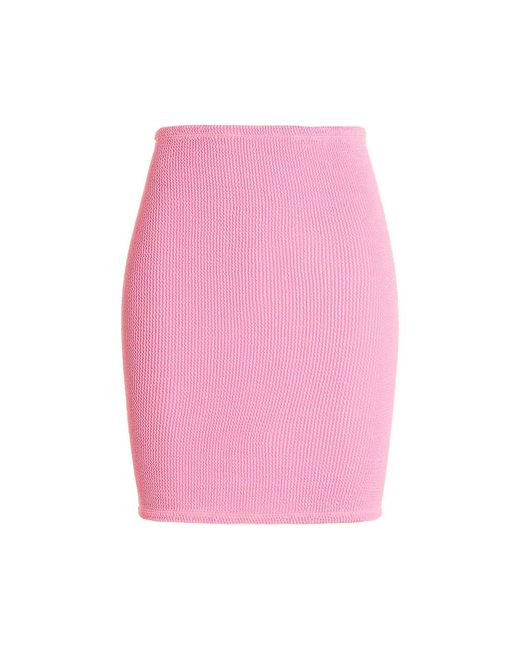 Hunza G Miniskirt Skirts Pink