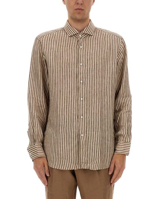 Shirt "L-Josh-Spreadw-C-252"-Uomo di Boss in Natural da Uomo
