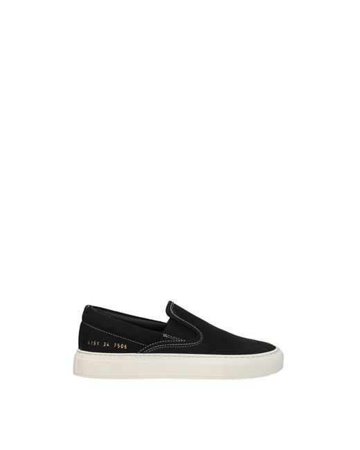 Common Projects Black Slip On Suede