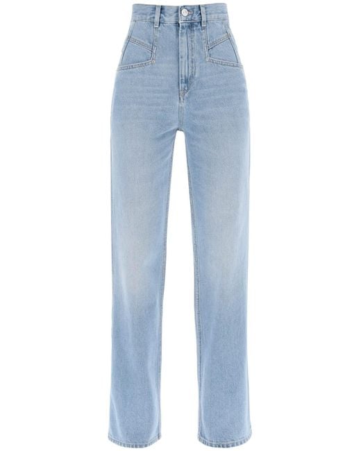 Isabel Marant Blue 'dileskoa' Straight Cut Jeans