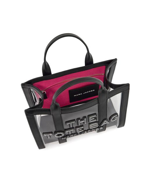 Borsa The Clear Small Tote Bag di Marc Jacobs in Black