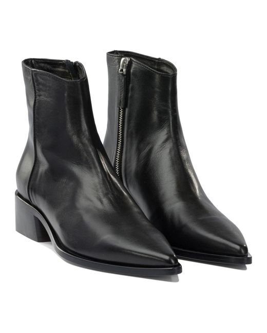 Pomme D'or Black Ankle Boots