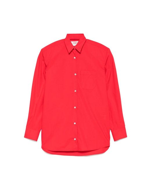 Camicie Cotone-Donna di Fiorucci in Red