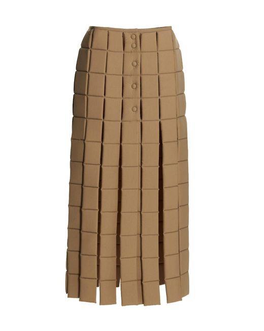 A.W.A.K.E. MODE Natural Cut-out Padded Skirt