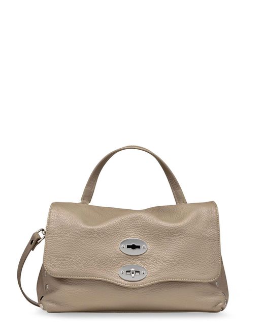 Zanellato Brown Postina S Leather Crossbody Bag