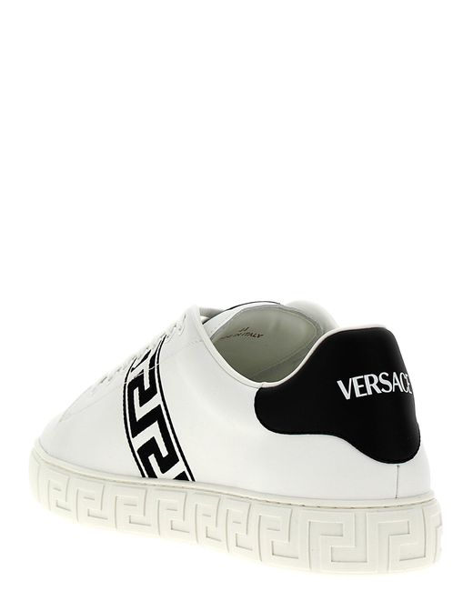 Versace White 'Greca' Sneakers for men