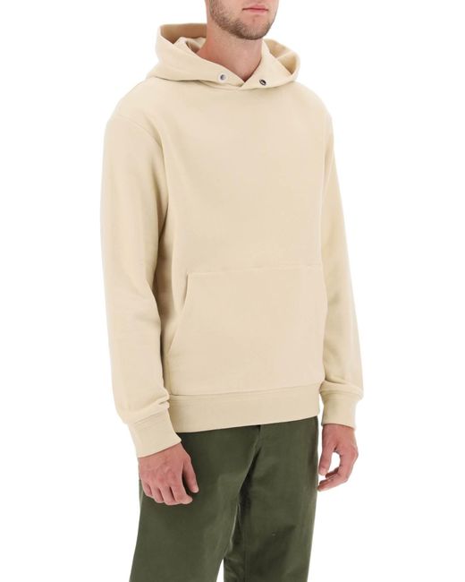 Zegna Natural Cotton And Cashmere Hoodie for men