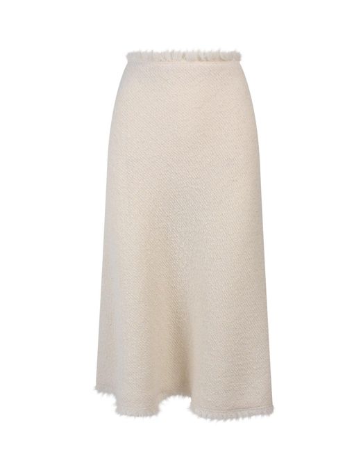 Alberta Ferretti White Skirt