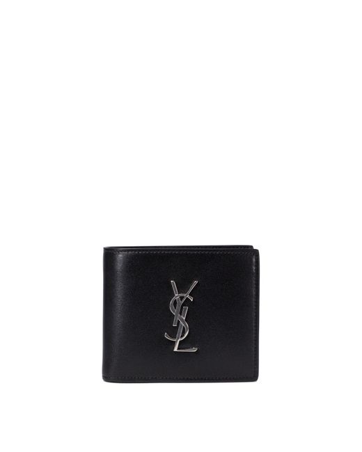 East/West Wallets & Card Holders Nero-Uomo di Saint Laurent in Black da Uomo