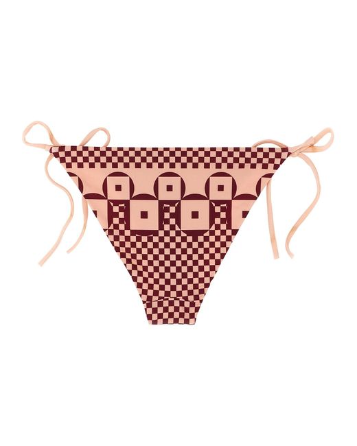 Micro Patchwork Bikini Briefs Beachwear Rosa-Donna di Fendi in Pink